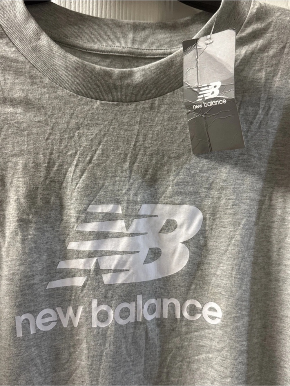 New Balance Grey Men’s Logo Short Sleeve Tee